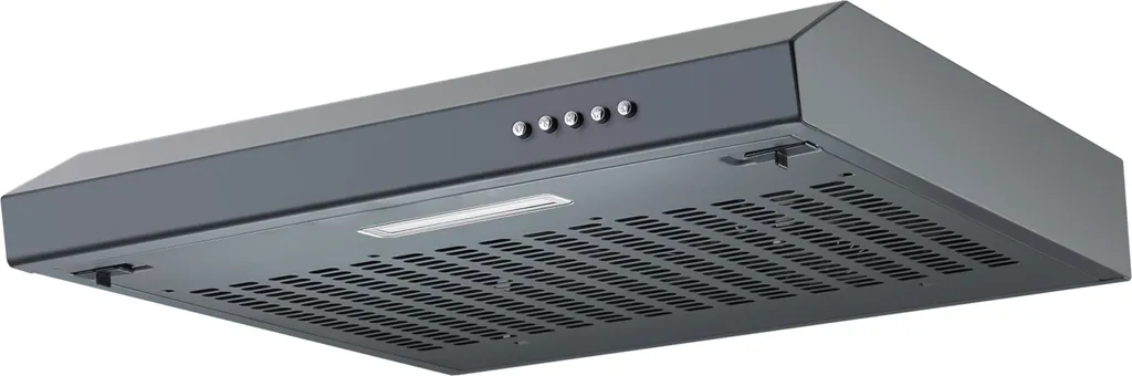 Respekta 60cm Under-Cabinet Extractor Hood, Exhaust/Recirculation, Black