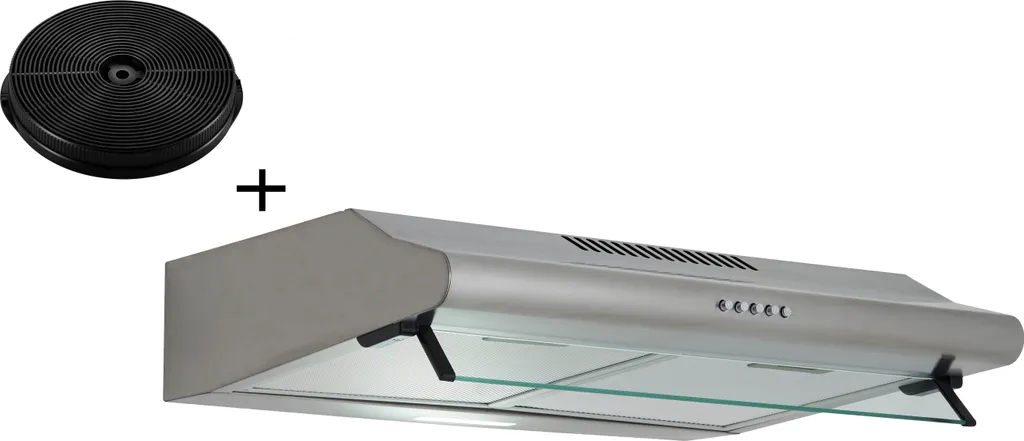 Respekta 60cm Under-Cabinet Extractor Hood with Recirculation Kit, Stainless Steel