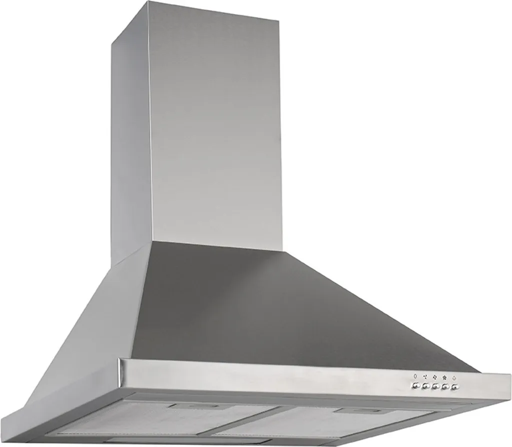 Respekta wall-mounted extractor hood/chimney hood, 60 cm, stainless steel