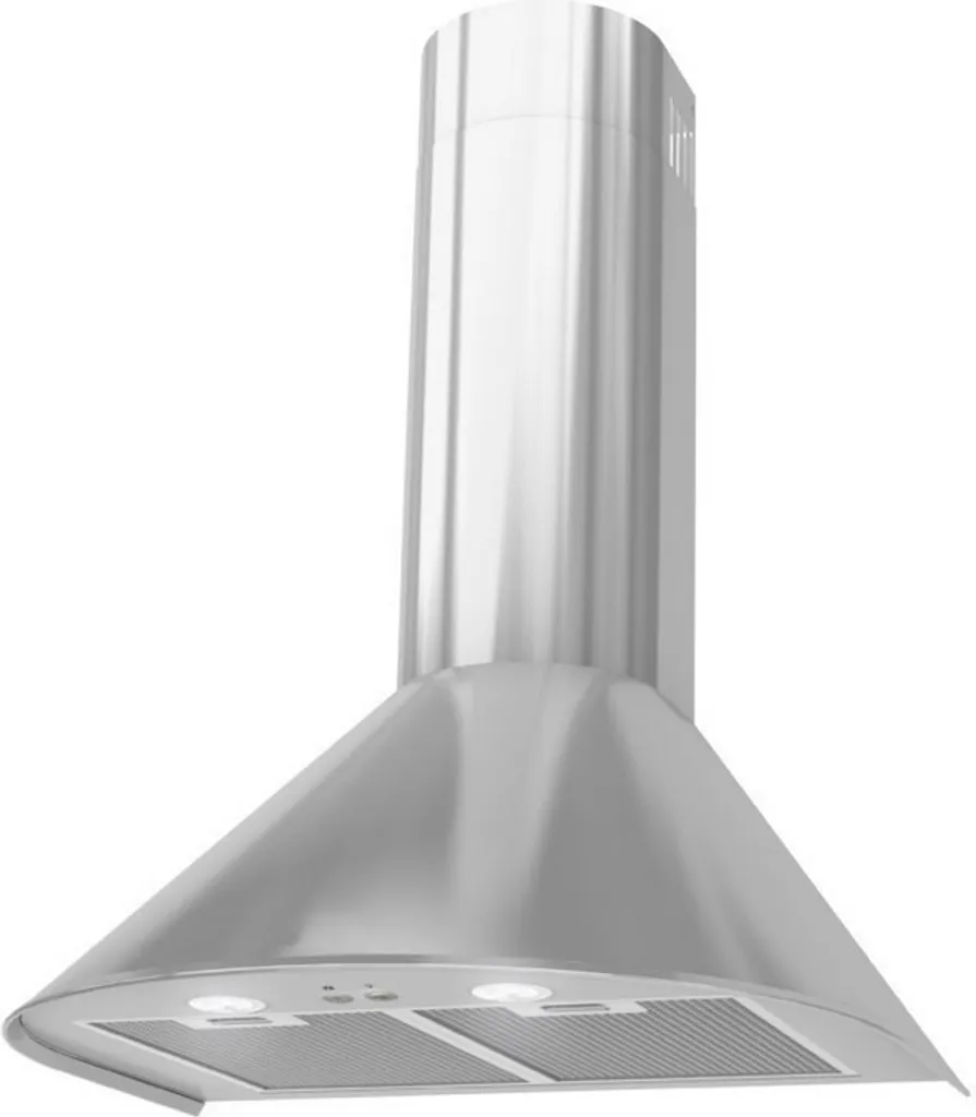 Roysson Wall-mounted extractor hood, head-free, satin finish, 60 cm, quiet, efficient, MIX + FILTER