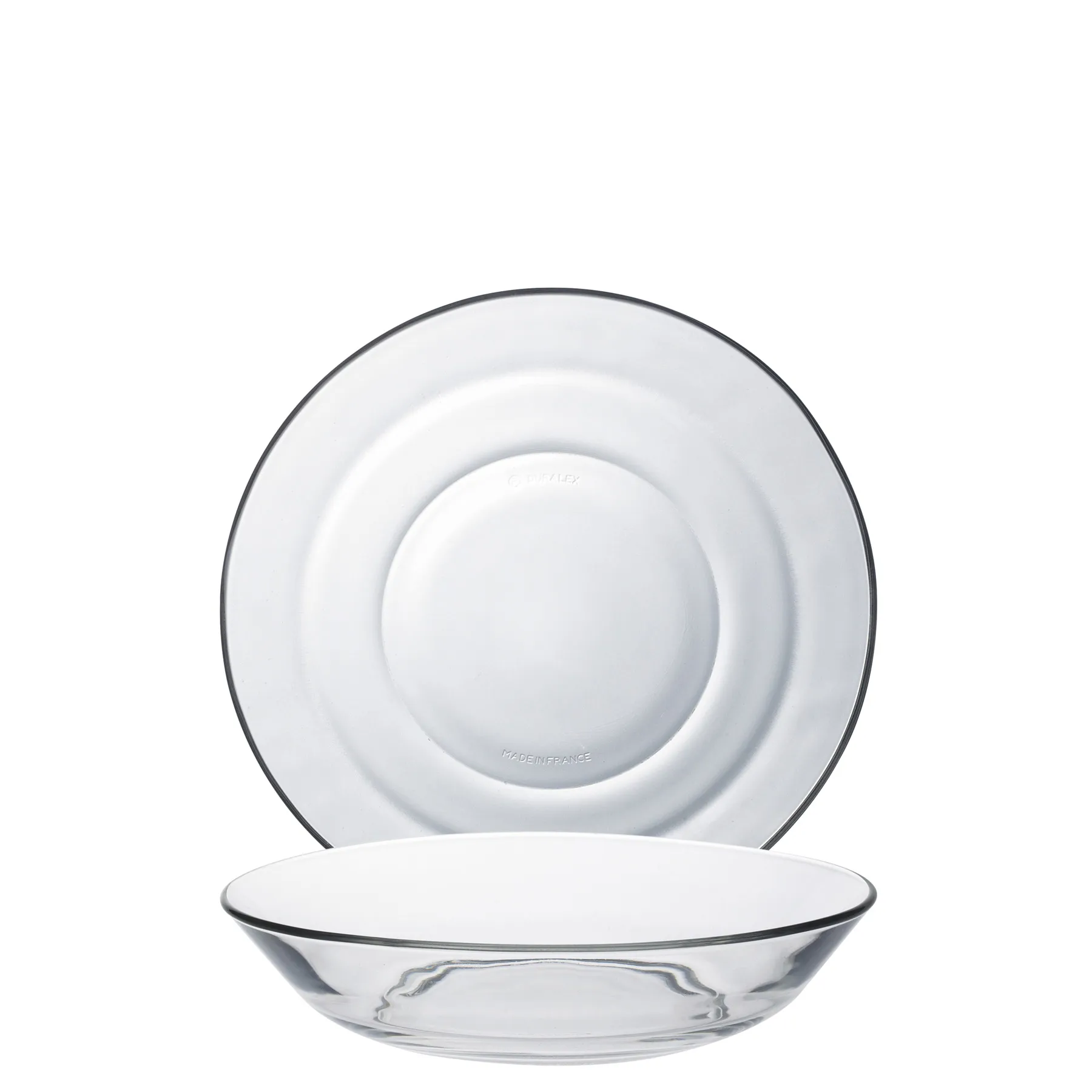 Duralex, Lys - Calotte plate deep, 17.5 cm, 48 sets