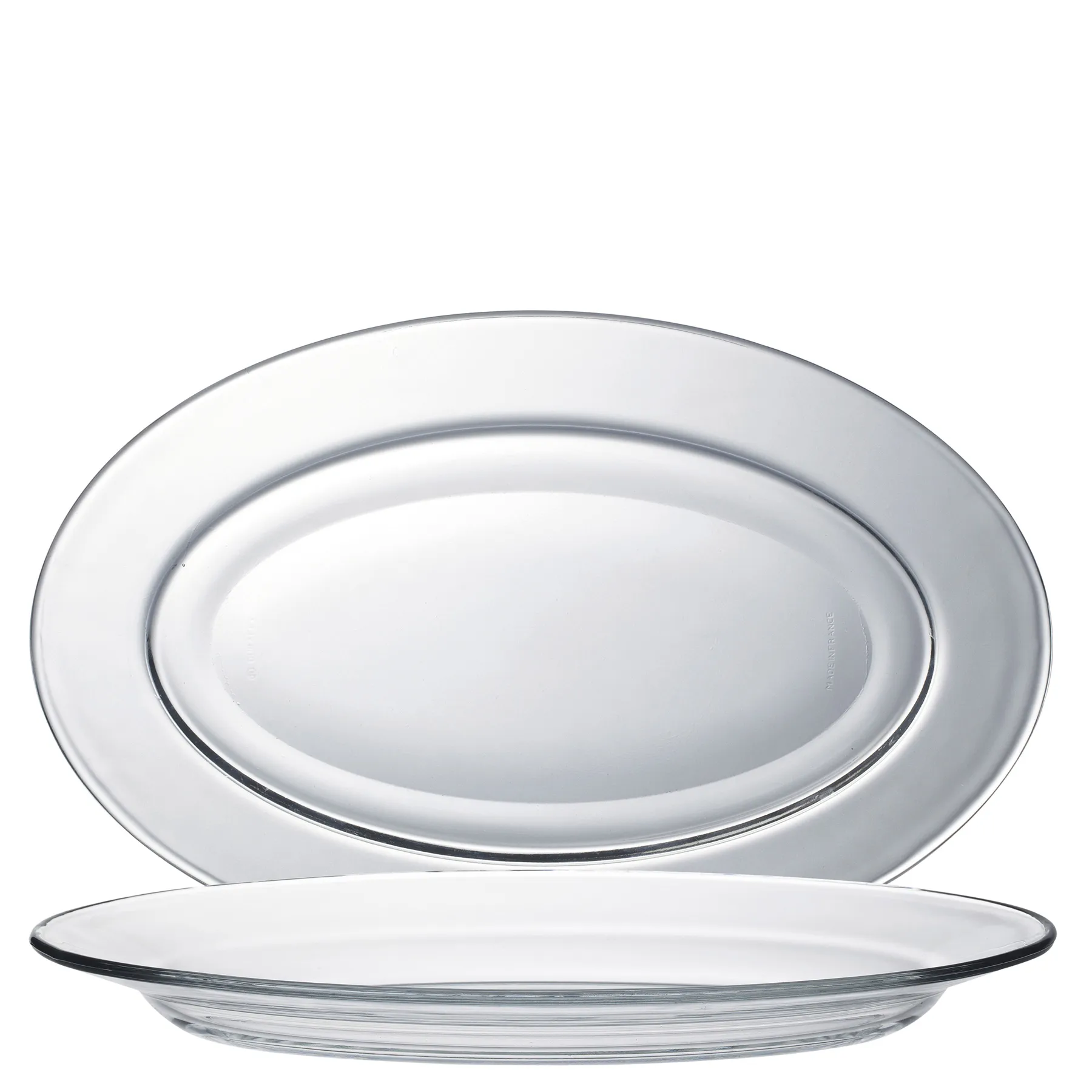 Duralex, Lys - plate oval, 31 cm, 18 sets
