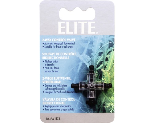 Straight-through faucet Elite plastic 3-way faucet