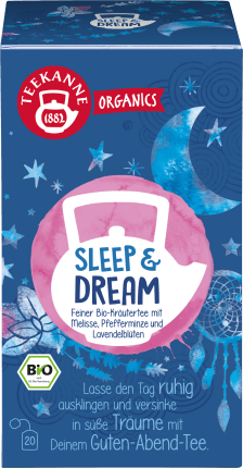 Teekanne Herbal tea Sleep & Dream with lemon balm, peppermint, lavender flowers (20 bags), 34 g