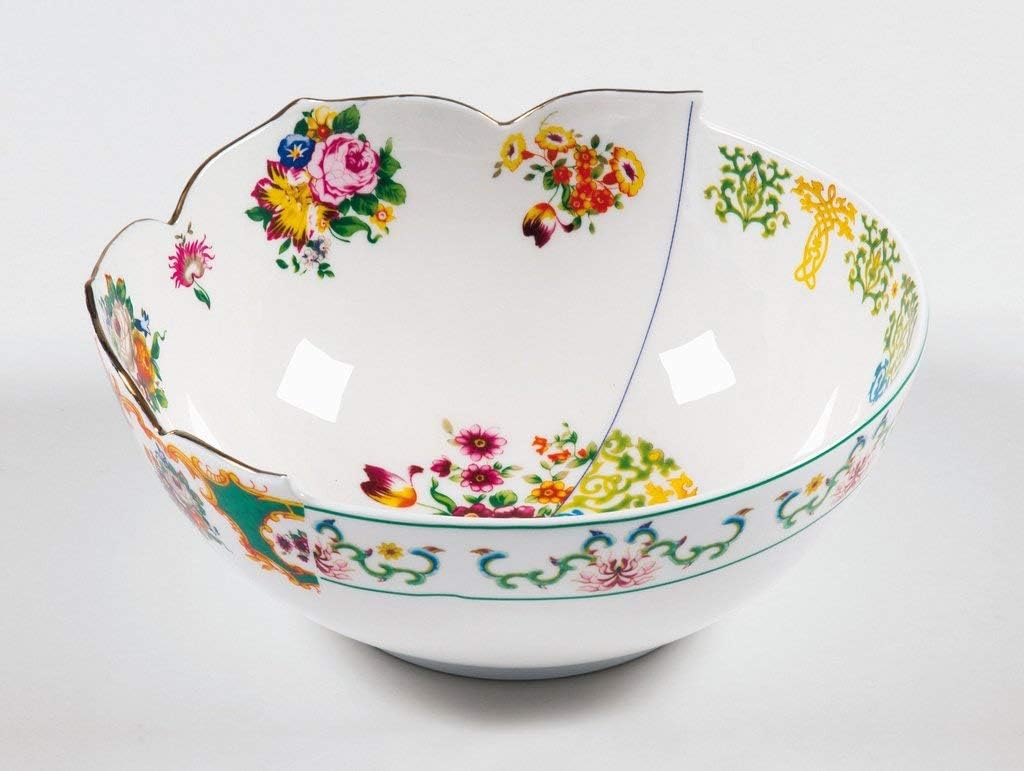 SELETTI \'Salad Bowl Porcelain Diameter 22.5 H.10 cm. hybrid zaira