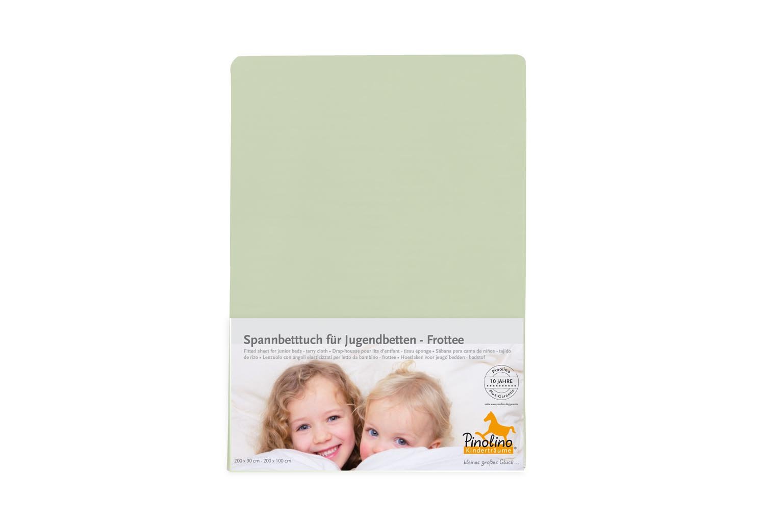 Pinolino – Fitted Sheet for Children\'s Beds, Frottee lemon