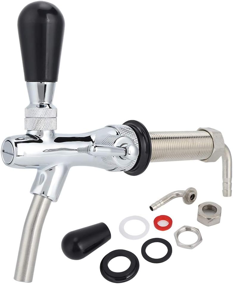 Uadme Beer Tap, Adjustable G5/8 Thread Beer Tap, Barrel, Beer Tap, Adjustable Beer Tap for Home, Bar, Restaurants