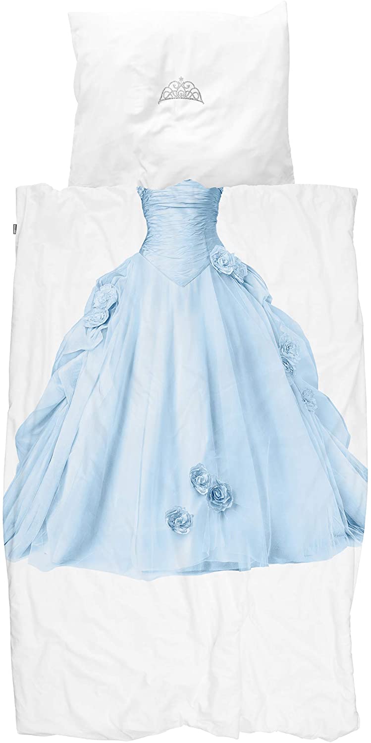 Snurk Bed Linen Princess Blue 135 X 200 Cm + 1 Pillowcase 80 X 80 Cm