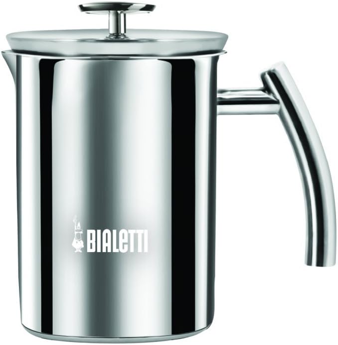 Bialetti Cappuccinatore, Perfect Cream, Suitable for All Hob Types (including Induction), Dishwasher Safe, 330 ml, Stainless Steel