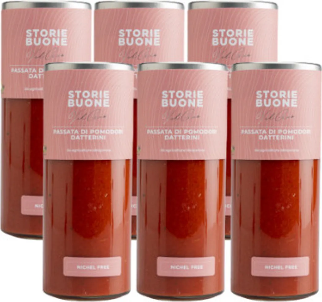 Win2Win Tech e Sauces - Pack of 6 enDatterino tomato purees of 550gr., 550 gr