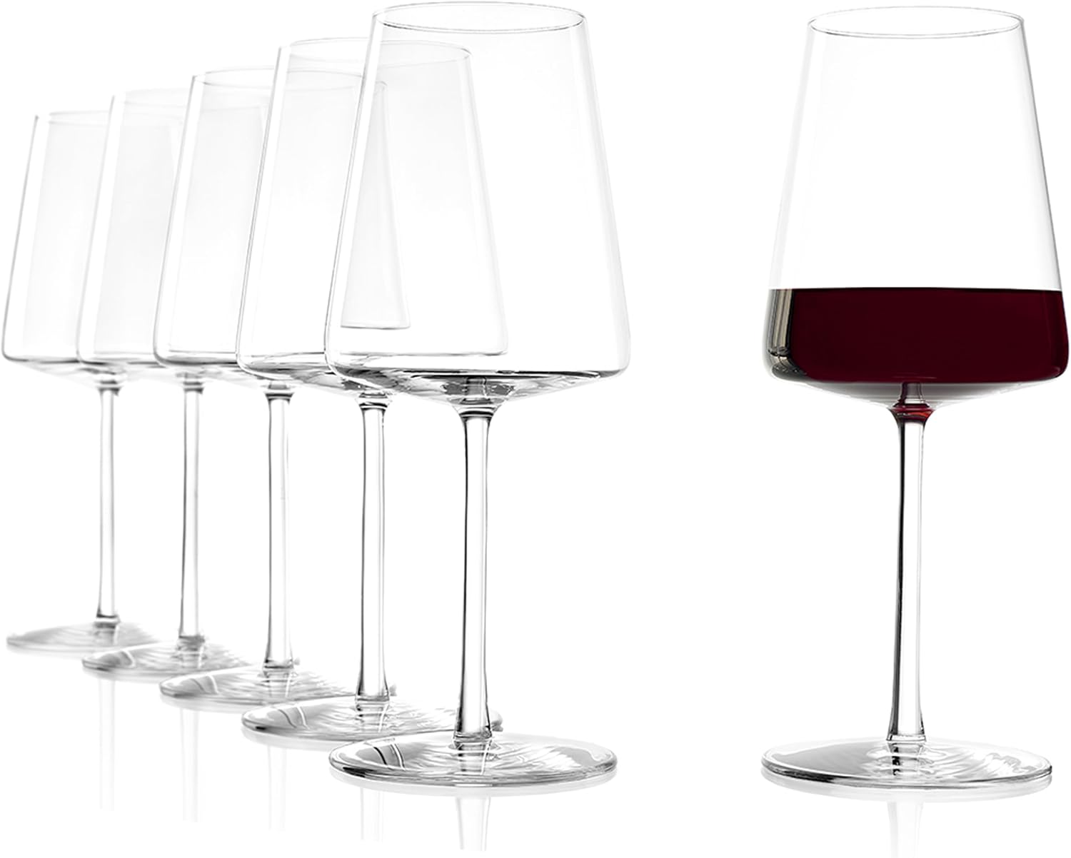 Stölzle Lausitz Store Stölzle Lausitz Red Wine Goblets Power 520 ml I Red Wine Glasses Large Set of 6 I Wine Glasses Dishwasher Safe I Red Wine Goblets Set of 6 Shatterproof I Like Hand-Blown I Highest Quality