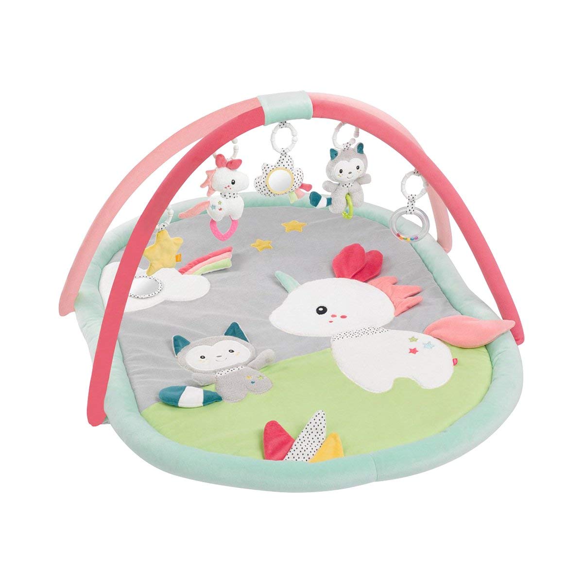 Fehn 3D Baby Play Gym with Beetle Motif Aiko & Yuki multicoloured