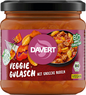 Davert Veggie goulash with gnocchi pasta, vegan, 330 g