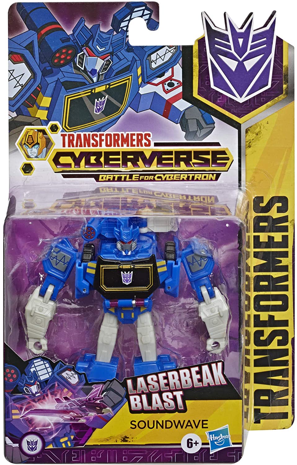 Transformers Bumblebee Cyberverse Adventures Warrior Class Soundwave Action