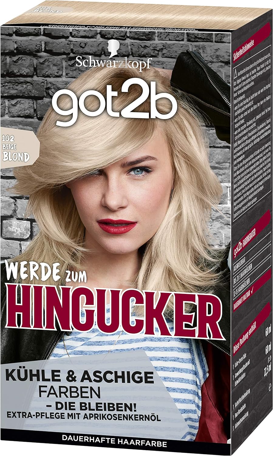 got2b Eye-catcher 102 Beige Blonde Hair Dye, 143 ml