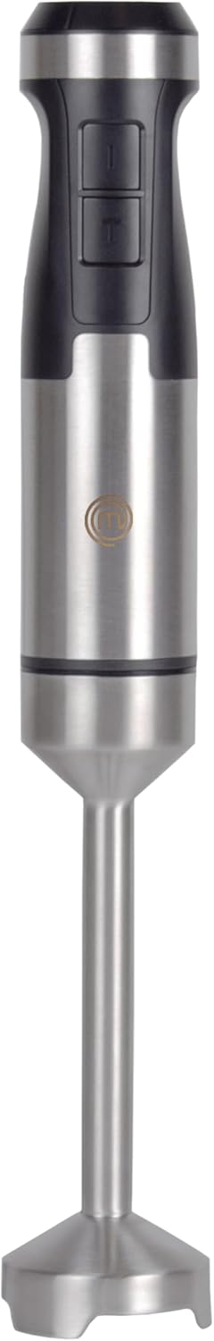 MasterChef Hand Blender Stainless Steel, Purée Stick/Hand Blender with Variable Speed ​​Levels, Magic Wand Kitchen Appliance, Dishwasher Safe, Powerful 1000 W Motor