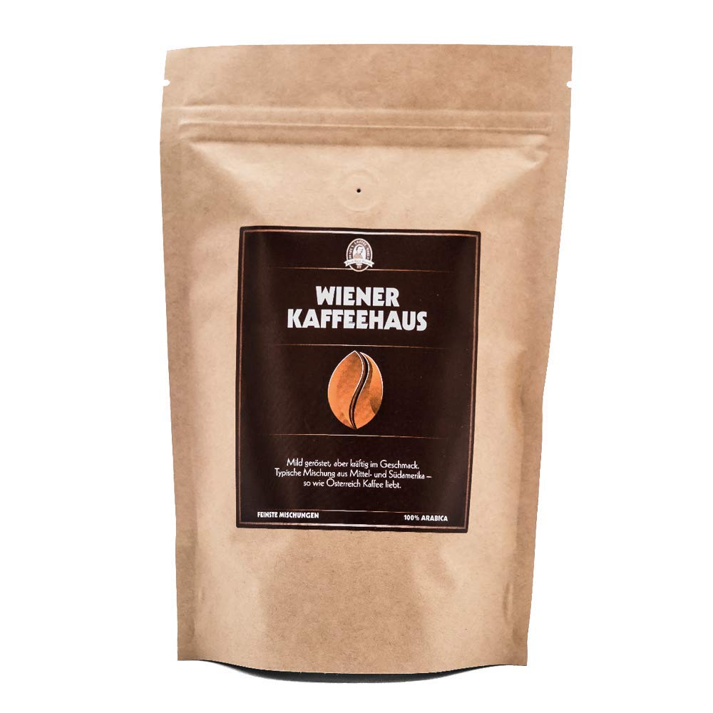 Henrys Henry\'s Vienna Coffee House Mild Roast 1000 g - Premium Coffee Beans - 100% Arabica - Handmade Roasted