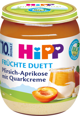 HiPP Fruit & Yoghurt Peach apricot with curd cream, from the 10th month, 160 g