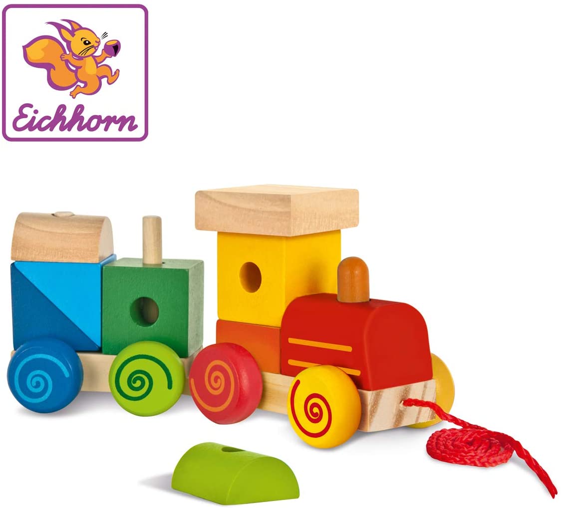 Eichhorn 100003453 Locomotive With Sound Pendant With Building Blocks, 17 C