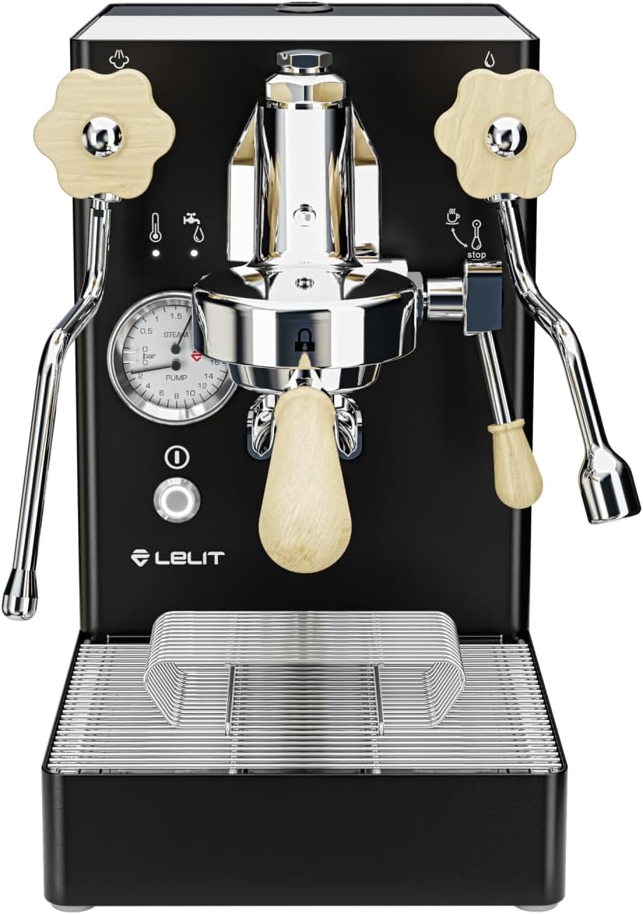 Lelit MaraX Coffee Machine - With Milk Frother - Black