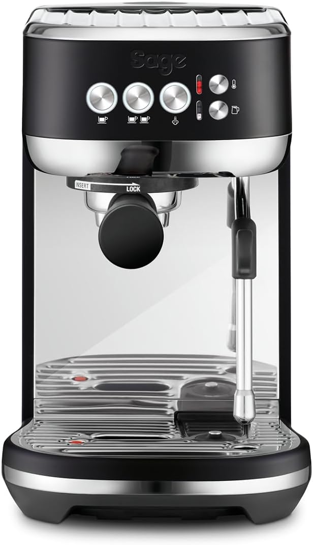 Sage Appliances the Bambino Plus Espresso Machine, SES500BTR, Matte Black