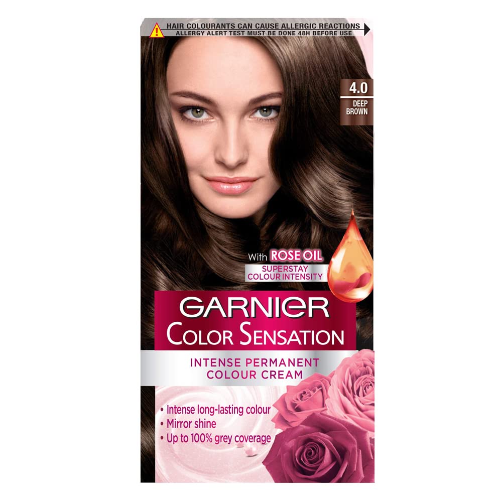 Garnier Color Sensation 4.0 Permanent Hair Color Deep Brown Pack of 3