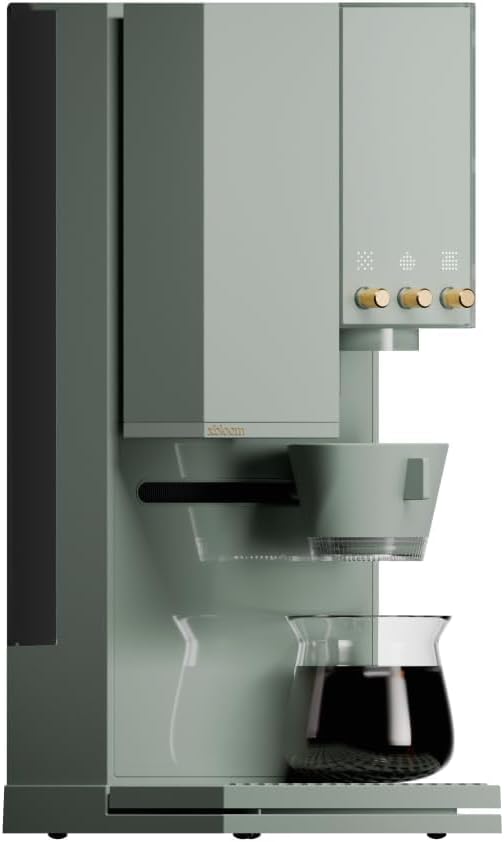 xBloom Studio - Fully Automatic Coffee Machine 3-in-1 with Integrated Grinder, Scales and 3 Automation Levels - Premium Filter Coffee Machine as Versatile Coffee Machine in Sage Green x Gold 220-240 V