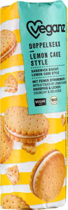 Veganz Kekse,Doppelkeks Lemon Cake Style, 400 g