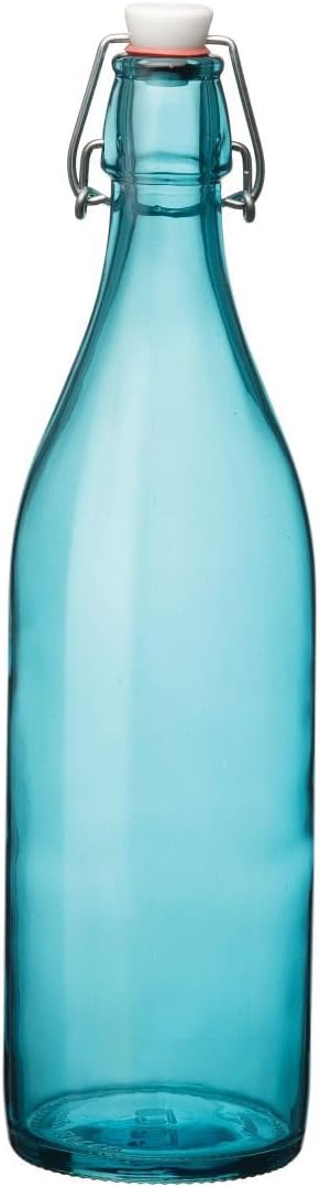Bormioli Rocco Giara Hermetic Glass Bottle - Sky Blue By