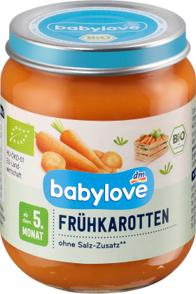 babylove Vegetables Pure early carrots from the 5th month, 125 g