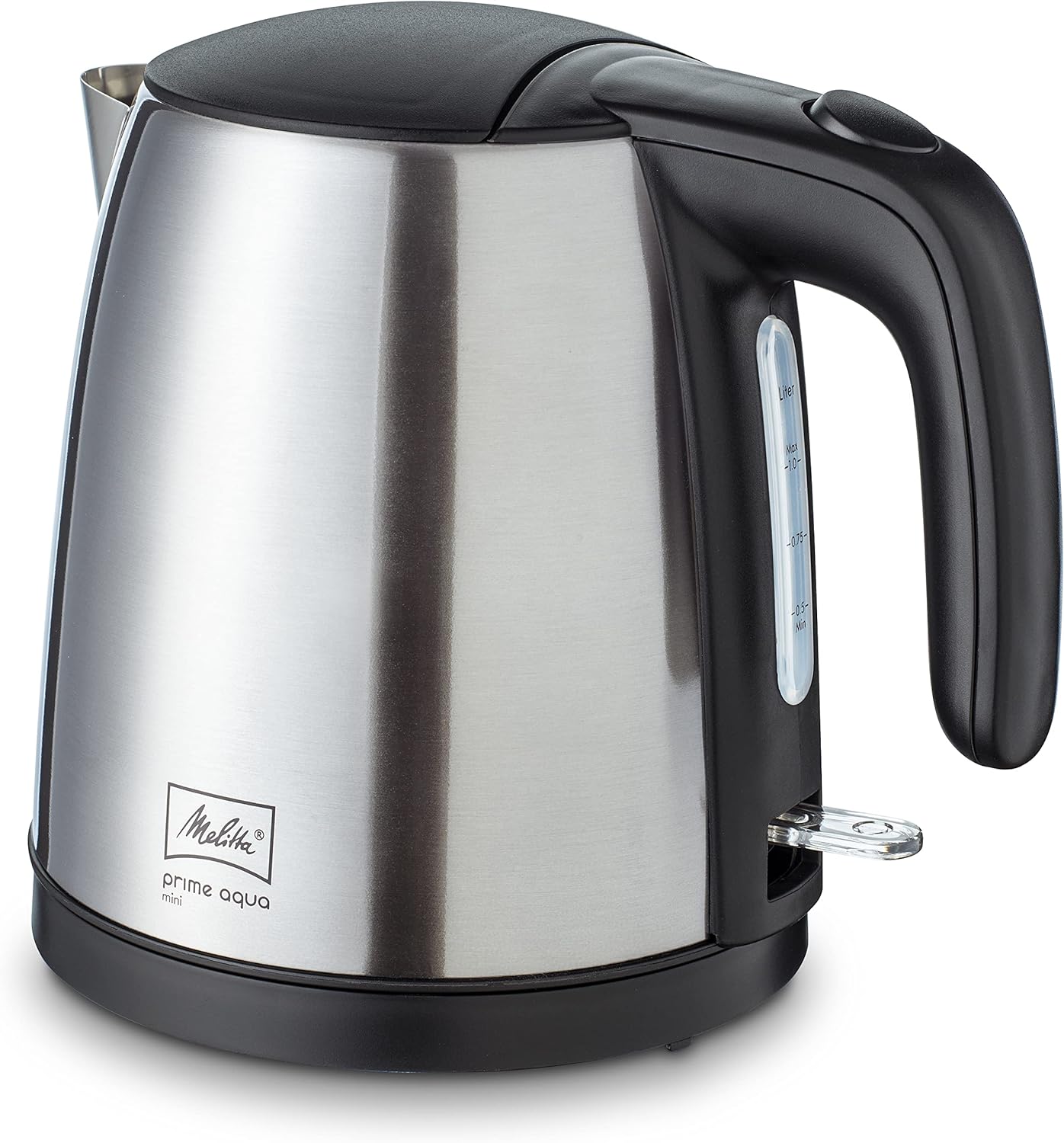Melitta 10180-01 Prime Aqua Mini Kettle, 1.7 Liter, Silver/Black