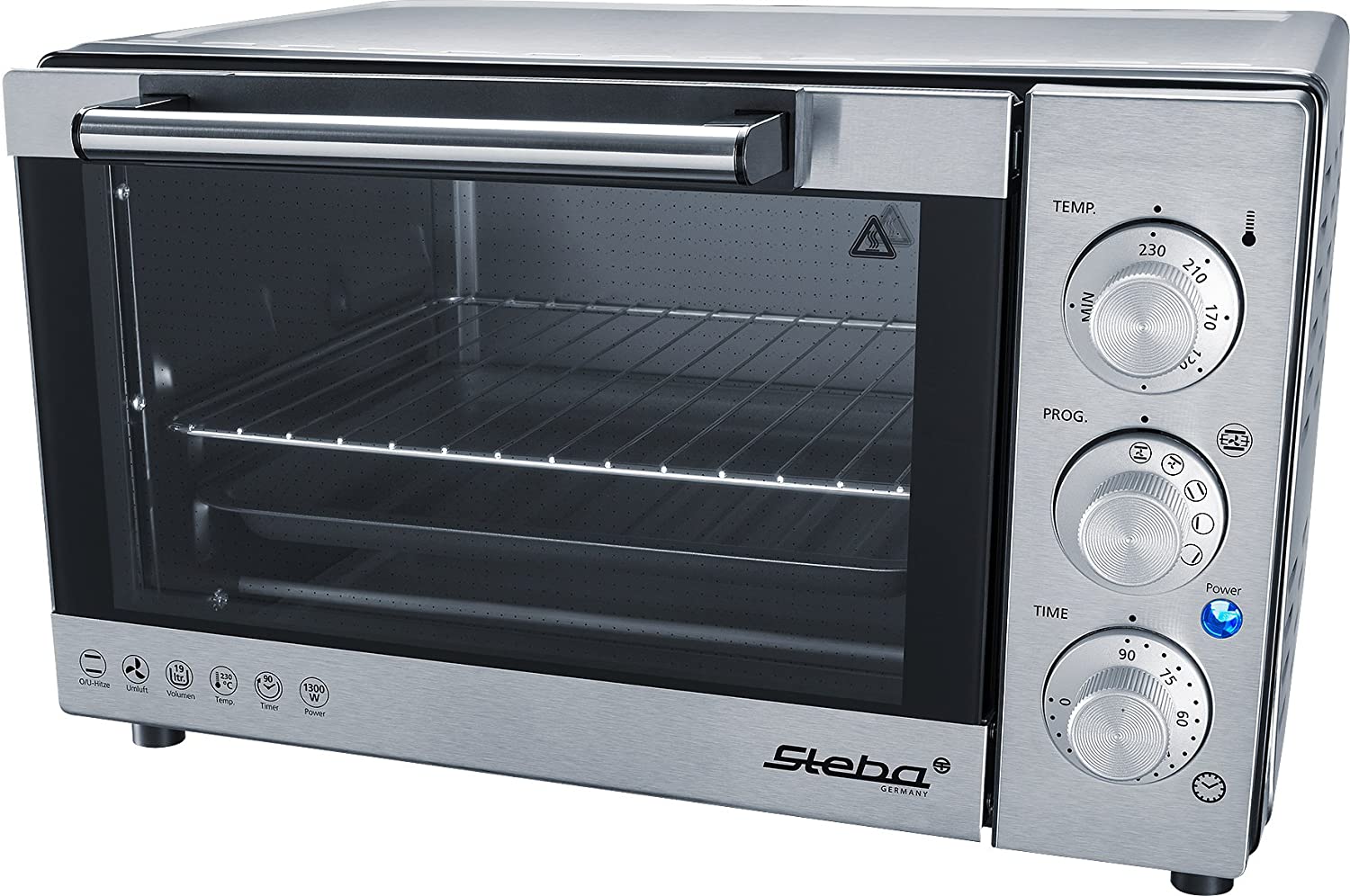 Steba KB 19 Bake Oven, 1300 W, Stainless Steel
