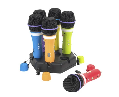 Easi-Speak® Bluetooth Rainbow Microphone, 6-pack