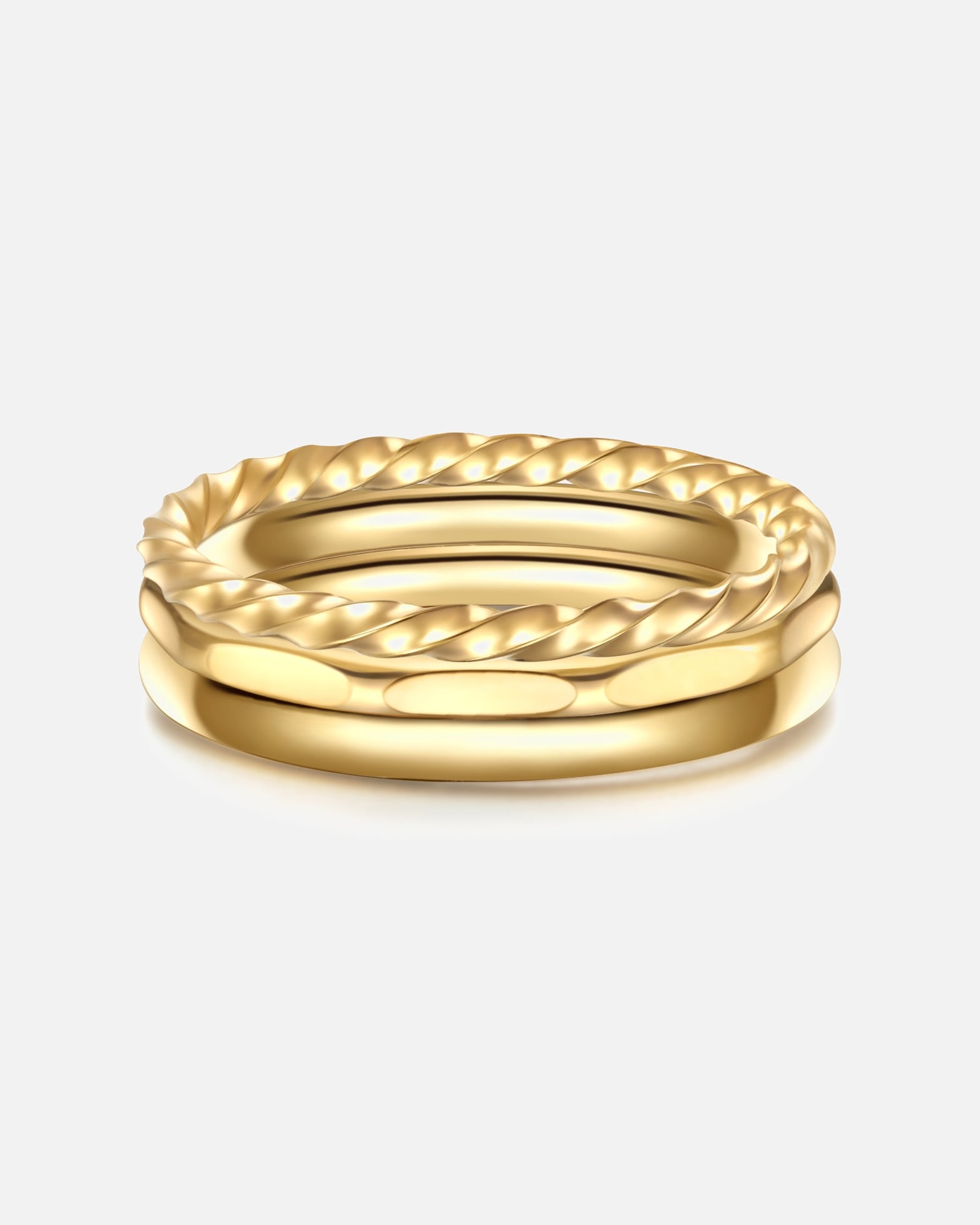 Eastside Ring Ring stainless steel in yellow gold