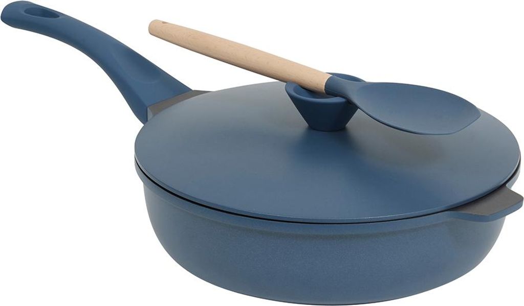 Zesso Eazy Living non-stick frying pan with steamer insert Ø 28 cm Blue