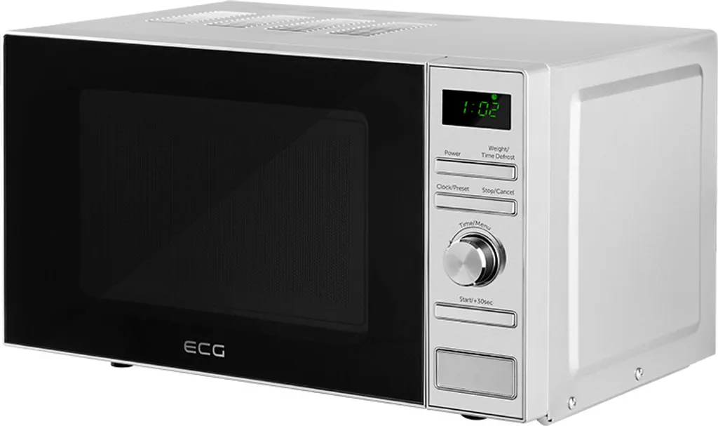 ECG MTD 2071 SE | Microwave oven | 20 l capacity | 700 W power | 5 power levels | 6 preset automatic cooking programs | 2-phase cooking |