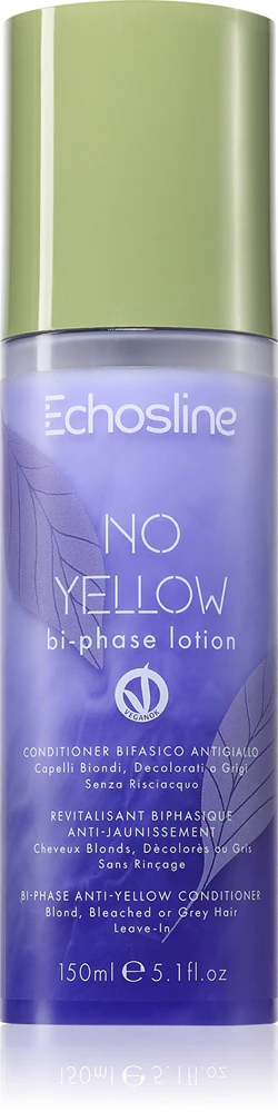 Echosline No Yellow Bi-Phase Lotion Conditioner without rinsing for blonde hair