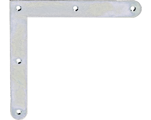 Kaiserthal Corner bracket with rounded ends 150x150x20 mm galvanized, thick-film passivated 1 piece