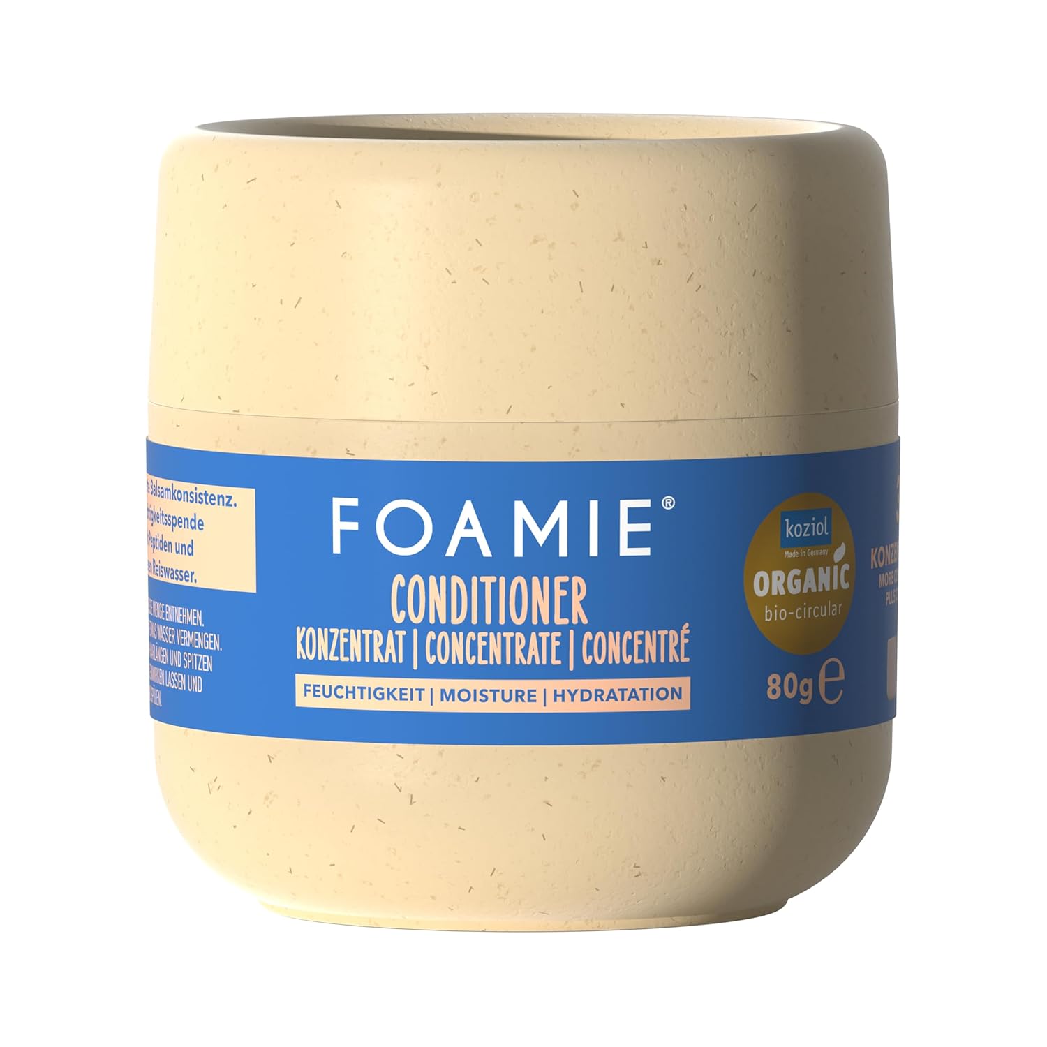 Foamie Conditioner Concentrate Moisture, 3x Concentrated Care, Sustainable Packaging, Moisturising, Vegan, Silicone-Free, 150 ml