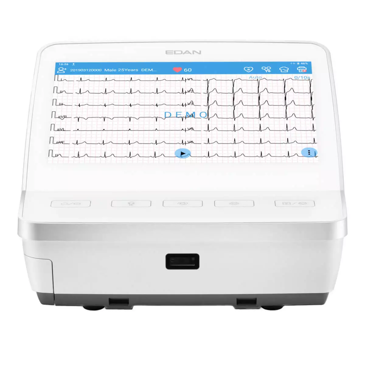 EDAN SE-1201 Pro 12-lead ECG L 298 x W 258 x H 82.5 mm