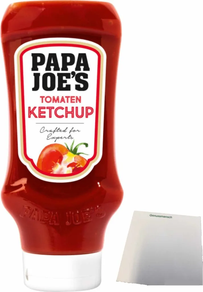 Edeka Papa Joe's Tomato Ketchup 50% low sugar (500ml) + usy Block