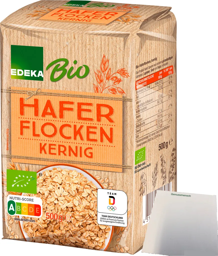 Edeka oat flakes (500g pack) + usy block