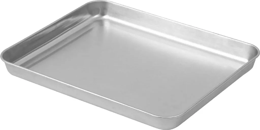 Markenlos Stainless steel baking tray - Innovative bread baking mold - Thick baking tray - Rectangular grill plate for baking, grilling and steaming (Medium)