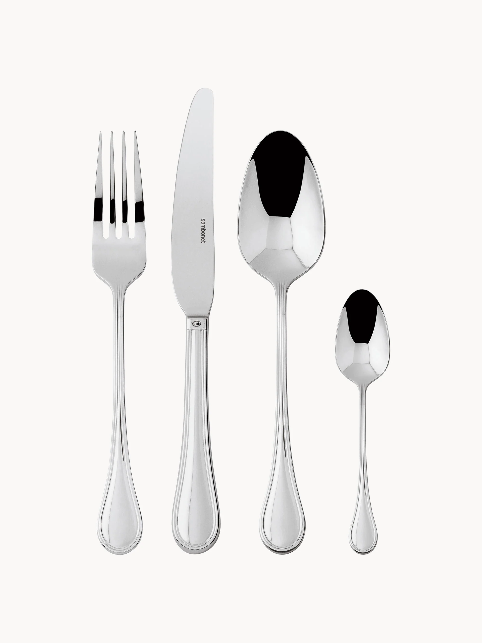 Sambonet Royal stainless steel cutlery set, in various sizes