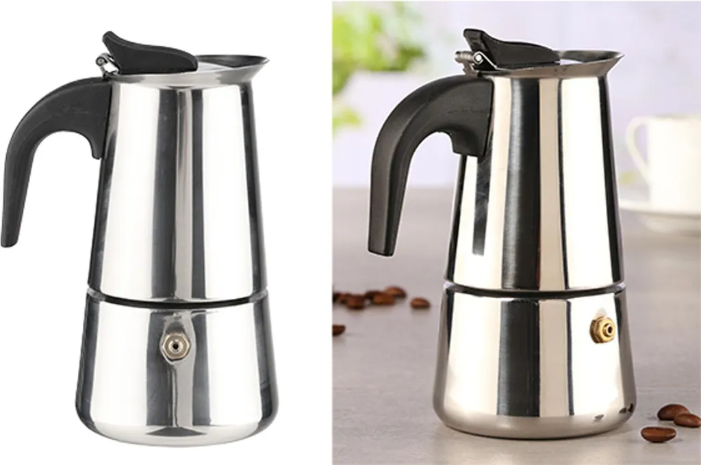 Gravidus STAINLESS STEEL Espresso Maker 2 Cup Espresso Pot Coffee