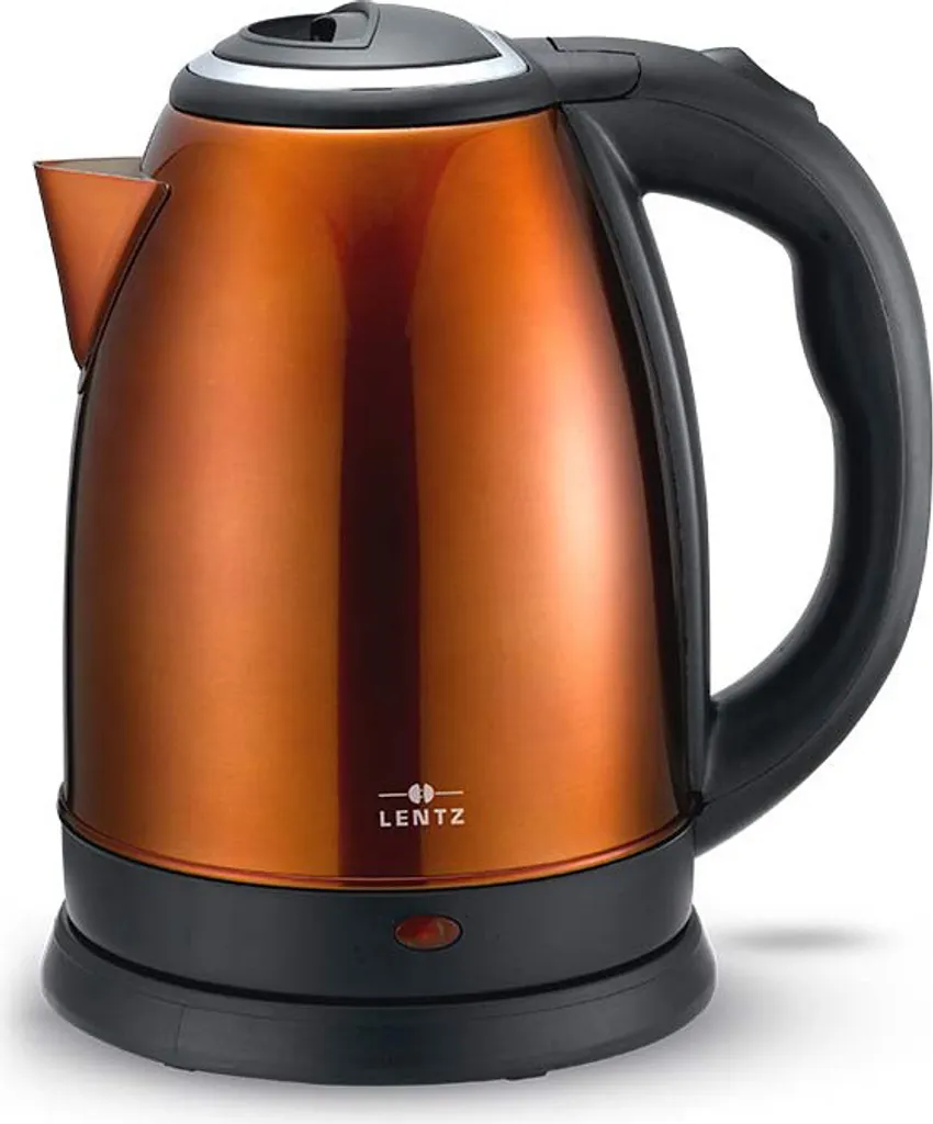 Lentz Stainless steel kettle 1.8L 1800W tea kettle, bronze
