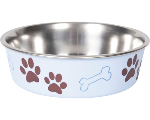 Stainless steel bowl Karlie Ascar 21 cm 1500 ml light blue