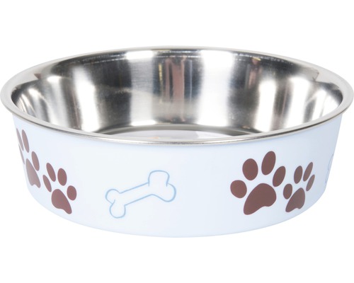 Stainless steel bowl Karlie Ascar 23 cm 2200 ml light blue