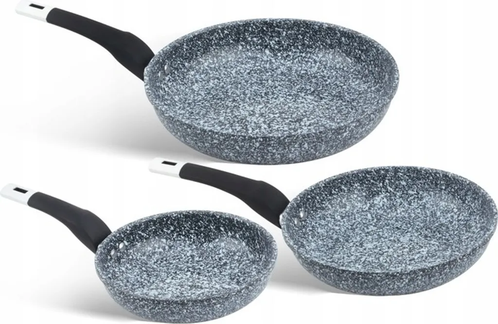Edenberg 3-piece set 20/24/28 cm, non-stick coated, suitable for all types of cooktops, including induction, comfort handles EB-1739