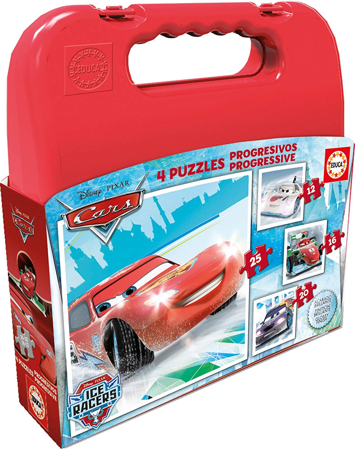 Educa 16506 - Cars Progressive Puzzle - 12 + 16 + 20 + 25 Pieces - Disney P